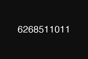 6268511011